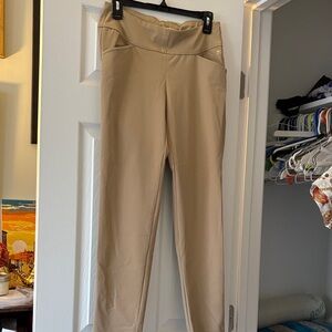 Women’s Lilly Pulitzer Beige High-Rise Stretch Golf Pants